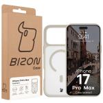 Carcasa Bizon MatteO cu MagSafe compatibila cu iPhone 17 Pro Max, Bej 8 - lerato.ro