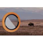 Protectie camera foto Bizon Glass Snap Lens compatibile cu iPhone 17 Pro / 17  Pro Max, Portocaliu 4 - lerato.ro