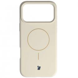Carcasa Bizon Soft cu MagSafe compatibila cu iPhone 18 Pro Max / 17 Pro Max, Bej
