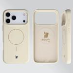Carcasa Bizon Soft cu MagSafe compatibila cu iPhone 17 Pro Max, Bej 6 - lerato.ro