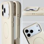 Carcasa Bizon Soft cu MagSafe compatibila cu iPhone 17 Pro Max, Bej 7 - lerato.ro