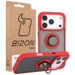 Carcasa Bizon Hybrid Ring compatibila cu iPhone 17 Pro, Rosu 8 - lerato.ro