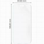 Folie protectie Bizon Glass Film Sun compatibila cu iPhone 17 Pro, Transparent 3 - lerato.ro