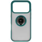Carcasa Bizon Hybrid Ring compatibila cu iPhone 17 Pro, Verde 2 - lerato.ro