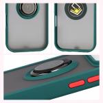 Carcasa Bizon Hybrid Ring compatibila cu iPhone 17 Pro, Verde 5 - lerato.ro