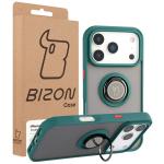 Carcasa Bizon Hybrid Ring compatibila cu iPhone 17 Pro, Verde 8 - lerato.ro
