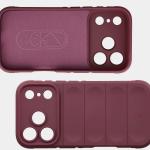 Carcasa Bizon Tur compatibila cu iPhone 17 Pro, Burgundy 7 - lerato.ro