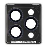 Protectie camera foto Bizon Glass Snap Lens compatibile cu iPhone 17 Pro / 17  Pro Max, Albastru 3 - lerato.ro