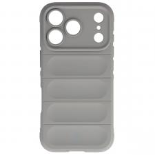 Huse si carcase iPhone 17 Pro, Carcasa Bizon Tur compatibila cu iPhone 17 Pro, Light Grey, lerato.ro