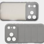 Carcasa Bizon Tur compatibila cu iPhone 17 Pro, Light Grey 7 - lerato.ro