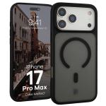Carcasa Bizon MatteO cu MagSafe compatibila cu iPhone 17 Pro Max, Negru 3 - lerato.ro