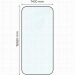 Folie sticla securizata Bizon Glass Edge 2 compatibila cu iPhone 17 Pro Max, Negru 3 - lerato.ro