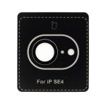 Folie sticla camera foto Bizon Glass Snap Lens compatibila cu iPhone 17e / 16e, Negru 3 - lerato.ro