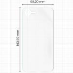 Set 2 folii protectie pentru spatele telefonului Bizon Hydrogel compatibile cu iPhone 17e / 16e, Transparent 3 - lerato.ro