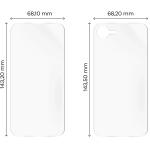 Set protectie Bizon Glass Hydrogel Pack, 1x Folie Ecran si 1x Folie Spate, compatibil cu iPhone 17e / 16e, Transparent 3 - lerato.ro