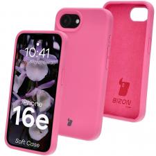 Huse si carcase iPhone 16e, Carcasa Bizon Soft compatibila cu iPhone 17e / 16e, Fucsia, lerato.ro
