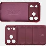 Carcasa Bizon Tur compatibila cu iPhone 17 Pro Max, Burgundy 7 - lerato.ro