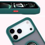 Carcasa Bizon Hybrid Ring compatibila cu iPhone 17 Pro Max, Verde 4 - lerato.ro