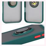 Carcasa Bizon Hybrid Ring compatibila cu iPhone 17 Pro Max, Verde 5 - lerato.ro