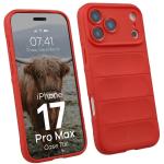 Carcasa Bizon Tur compatibila cu iPhone 17 Pro Max, Rosu 3 - lerato.ro