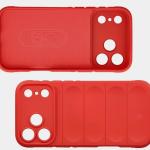 Carcasa Bizon Tur compatibila cu iPhone 17 Pro Max, Rosu 7 - lerato.ro