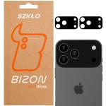 Set de 2 protectii camera foto Bizon Glass Lens compatibile cu iPhone 17 Pro Max, Negru 3 - lerato.ro