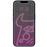 Folie sticla securizata Bizon Glass Mule Shadow Privacy compatibila cu iPhone 17e / 16e, Negru