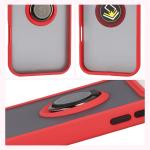 Carcasa Bizon Hybrid Ring compatibila cu iPhone 17 Pro Max, Rosu 5 - lerato.ro