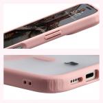 Carcasa Bizon MatteO cu MagSafe compatibila cu iPhone 17, Roz 6 - lerato.ro