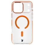 Carcasa Bizon Marco cu MagSafe compatibila cu iPhone 17 Pro Max, Transparent / Portocaliu 2 - lerato.ro
