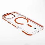 Carcasa Bizon Marco cu MagSafe compatibila cu iPhone 17 Pro Max, Transparent / Portocaliu 5 - lerato.ro