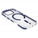 Carcasa Bizon Marco cu MagSafe compatibila cu iPhone 17 Pro, Transparent / Albastru 5 - lerato.ro