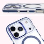 Carcasa Bizon Marco cu MagSafe compatibila cu iPhone 17 Pro, Transparent / Albastru 7 - lerato.ro