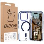 Carcasa Bizon Marco cu MagSafe compatibila cu iPhone 17 Pro, Transparent / Albastru 11 - lerato.ro