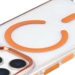 Carcasa Bizon Marco cu MagSafe compatibila cu iPhone 17 Pro, Transparent / Portocaliu 6 - lerato.ro