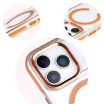 Carcasa Bizon Marco cu MagSafe compatibila cu iPhone 17 Pro, Transparent / Portocaliu 9 - lerato.ro