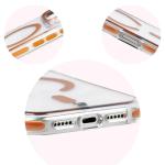 Carcasa Bizon Marco cu MagSafe compatibila cu iPhone 17 Pro, Transparent / Portocaliu 10 - lerato.ro