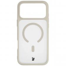 Kit protectie 2 in 1 BizonMobile, Carcasa Bizon MatteO si Folie sticla securizata Bizon Glass Edge, compatibil cu iPhone 17 Pro Max, Bej