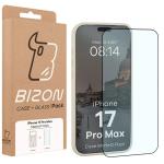 Kit protectie 2 in 1 BizonMobile, Carcasa Bizon MatteO si Folie sticla securizata Bizon Glass Edge, compatibil cu iPhone 17 Pro Max, Bej 10 - lerato.ro
