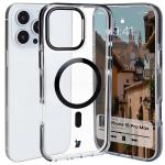 Carcasa Bizon Marco compatibila cu iPhone 16 Pro Max, Transparent / Negru 3 - lerato.ro