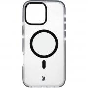 Carcasa Bizon Marco compatibila cu iPhone 16 Pro Max, Transparent / Negru
