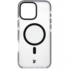 Carcasa Bizon Marco compatibila cu iPhone 16 Pro Max, Transparent / Negru