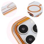 Carcasa Bizon Marco compatibila cu iPhone 16 Pro Max, Transparent / Portocaliu 9 - lerato.ro