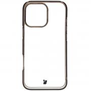 Carcasa Bizon Halo compatibila cu iPhone 16 Pro Max, Transparent / Negru