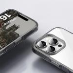 Carcasa Bizon Halo compatibila cu iPhone 16 Pro Max, Transparent / Negru 5 - lerato.ro