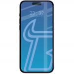 Set 2 folii sticla securizata Bizon Glass Edge Duo compatibile cu iPhone 16 Pro Max, Negru 2 - lerato.ro