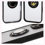 Carcasa Bizon Hybrid Ring compatibila cu iPhone 16 Pro Max, Transparent / Negru 5 - lerato.ro