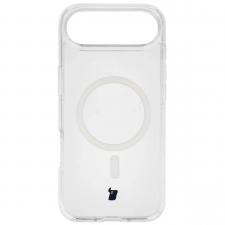 Carcasa Bizon CrystalO cu MagSafe compatibila cu iPhone 17 Air, Transparent