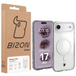 Carcasa Bizon CrystalO cu MagSafe compatibila cu iPhone 17 Air, Transparent 8 - lerato.ro