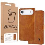 Husa flip cover Bizon Pocket compatibila cu iPhone 17 Air, Maro 7 - lerato.ro